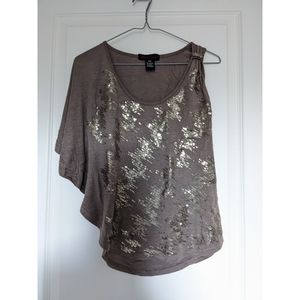 Seductions off shoulder sequin top